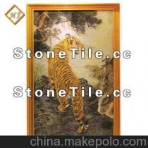 【马赛克拼图背景墙 老虎 建筑装饰产品 (图)】价格,厂家,图片,微晶石/微晶玻璃陶瓷,云浮市环建石材-